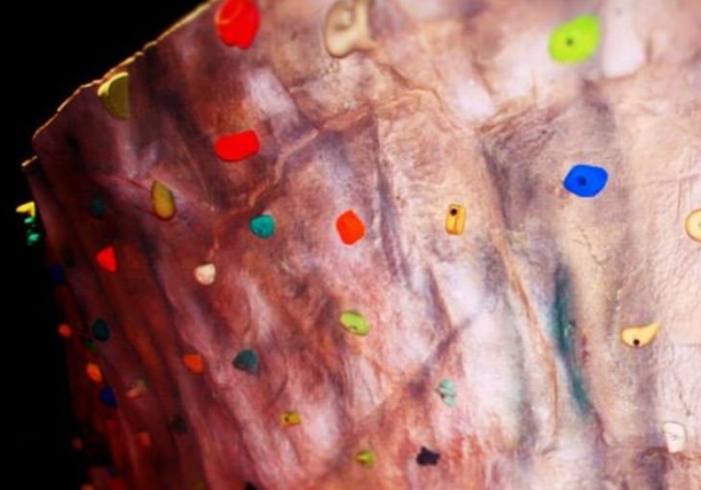 Pared imitando la roca natural